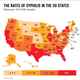 Illustration for article titled The Prevalence Of STDs In The US In Map Form